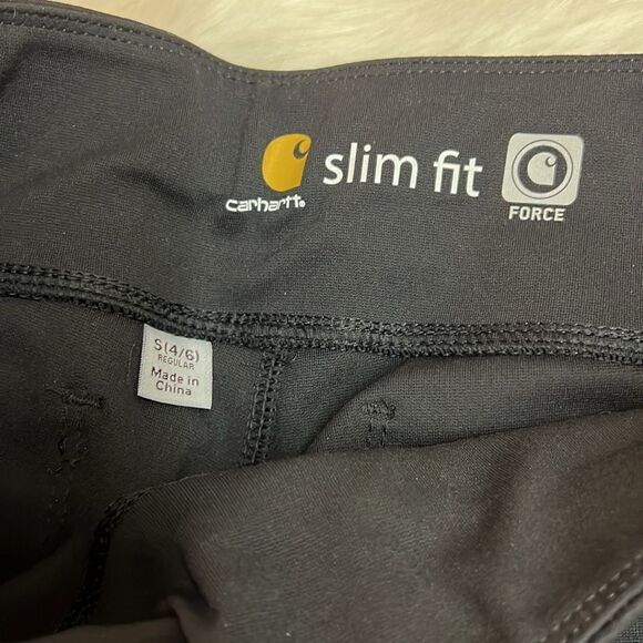 Carhartt Force Utility Black Knit Farm Thick Leggings Size S NWT - Picture 5 of 8